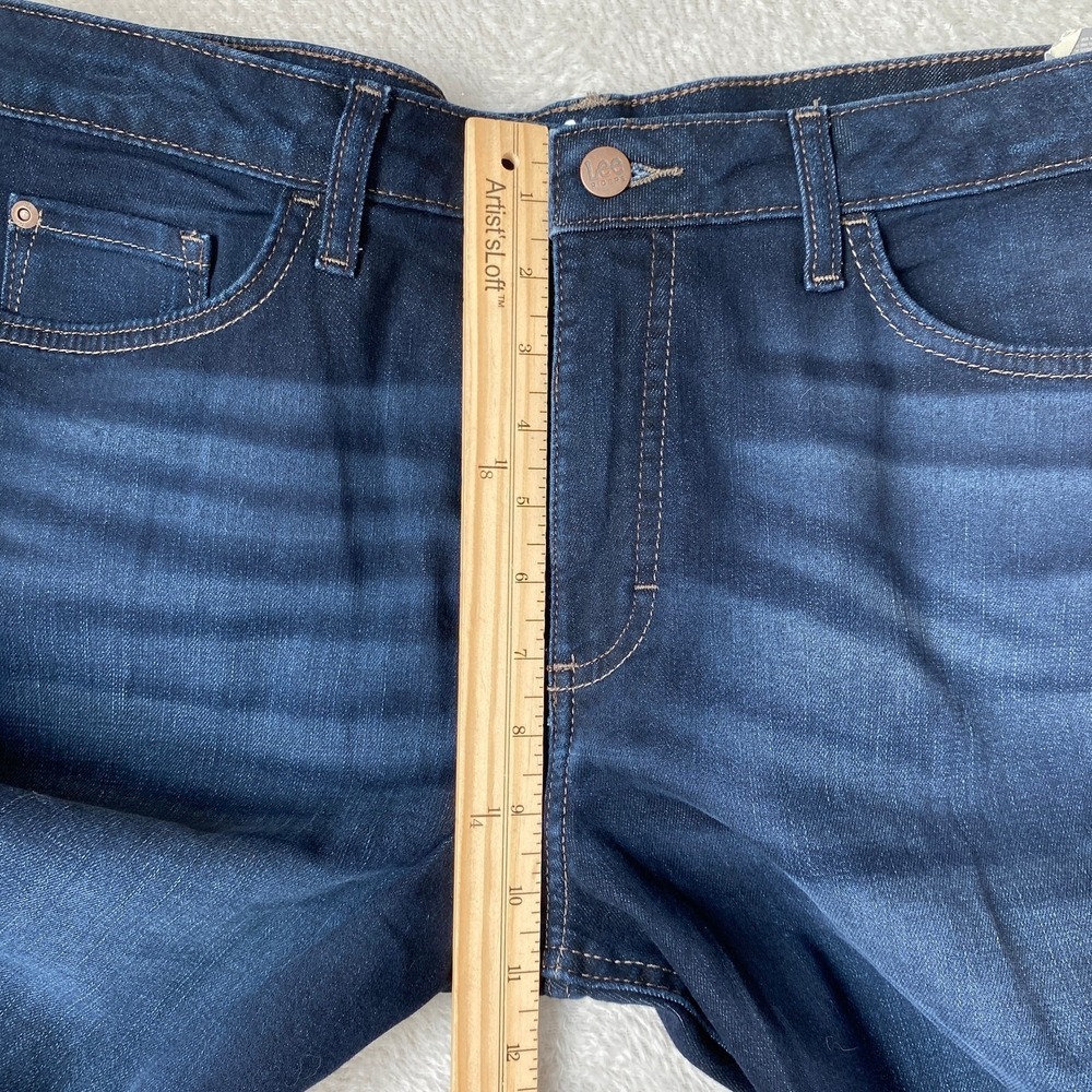 Lee Riders High Rise Bootcut Jeans Women 16 AVG Dark Wash Indigo Blue Denim NWT - Picture 12 of 13